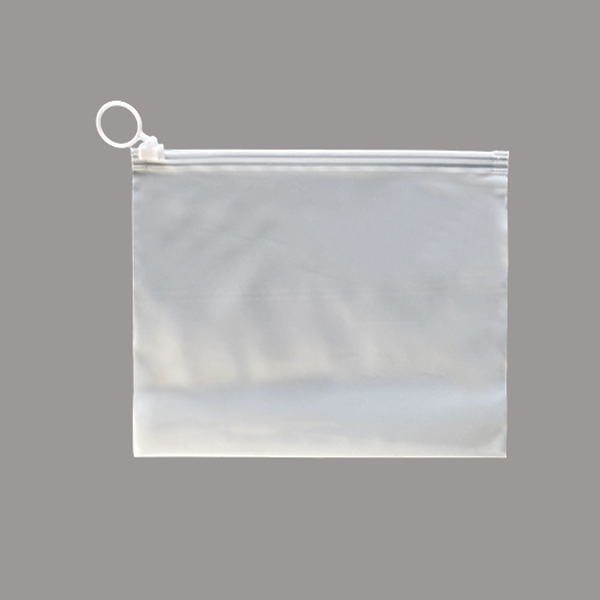 再生磨砂圆环拉链袋